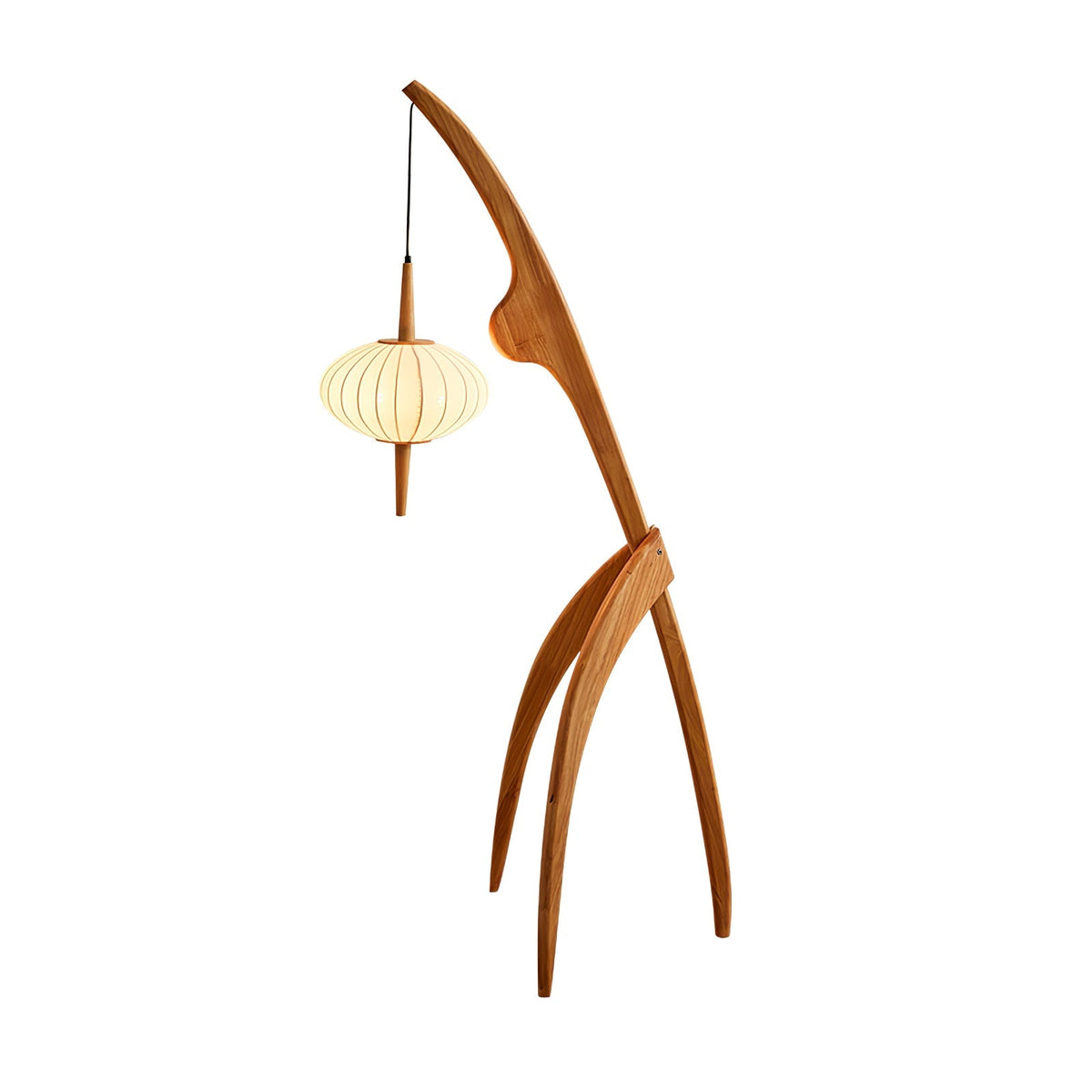 Bow Timber Floor Lamp