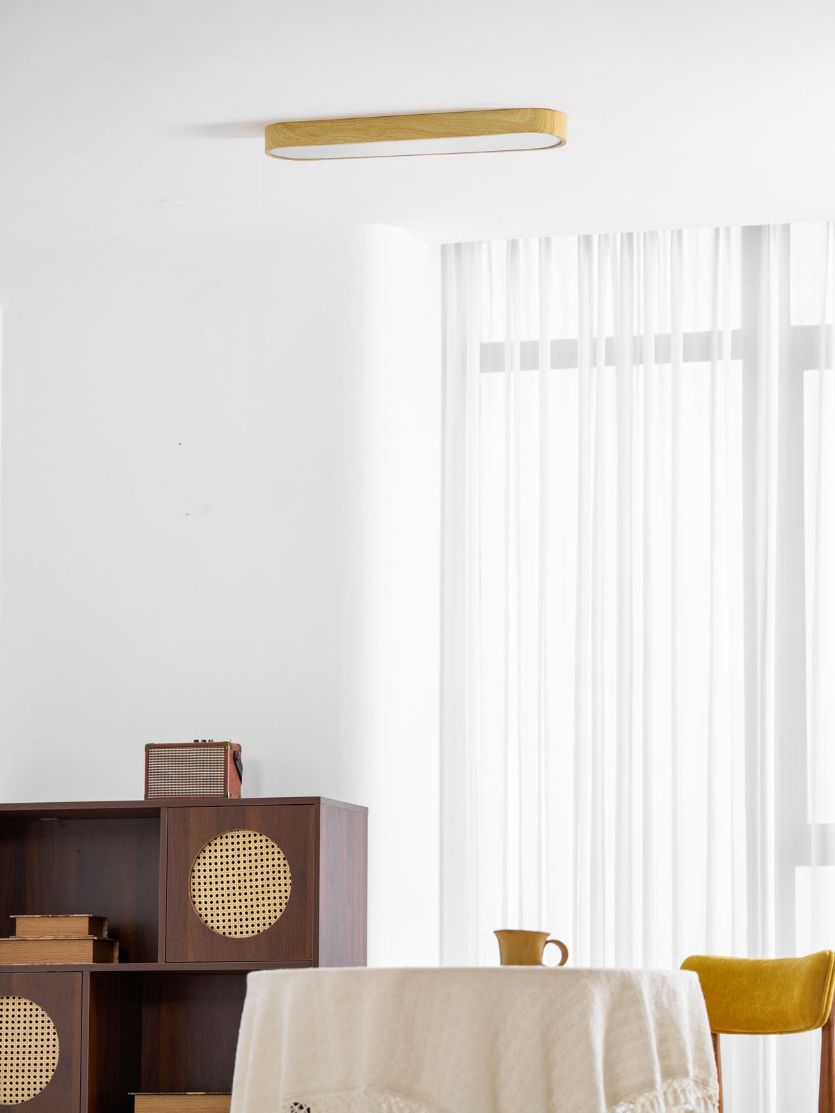 Timber Rim Ceiling Light