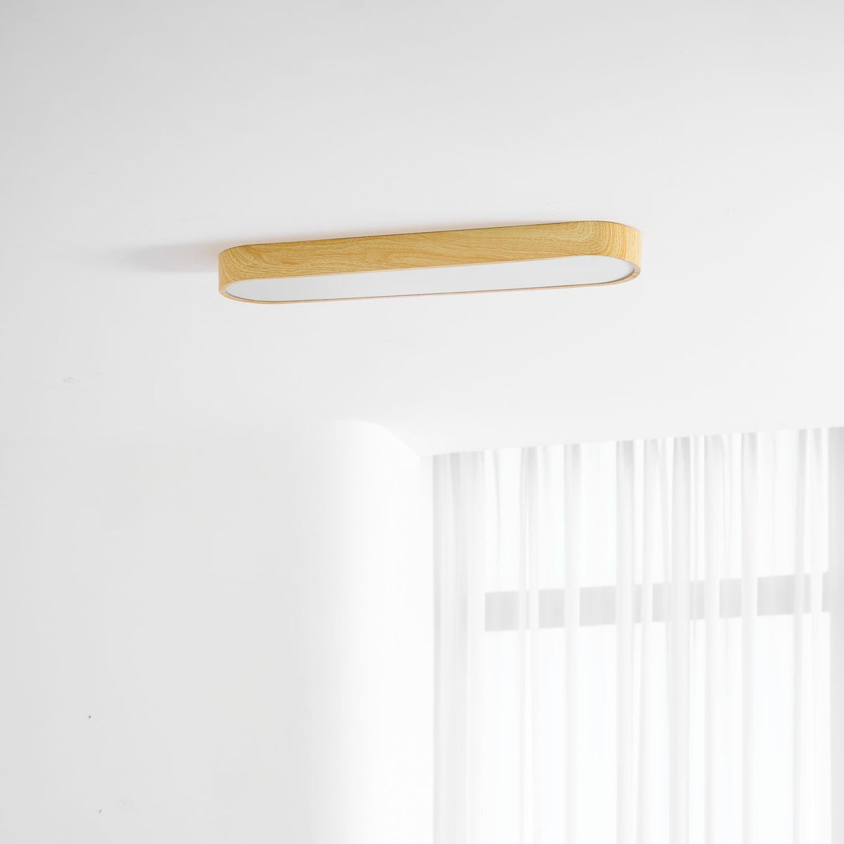Timber Rim Ceiling Light