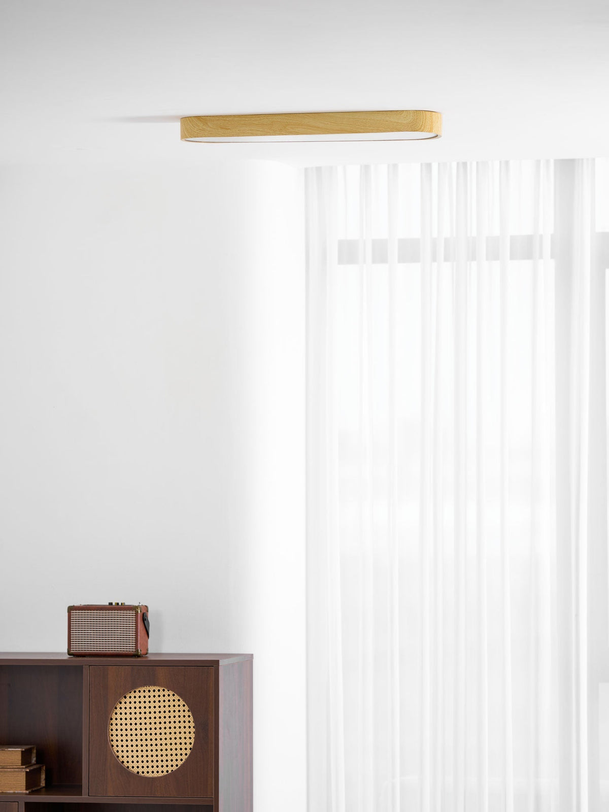 Timber Rim Ceiling Light