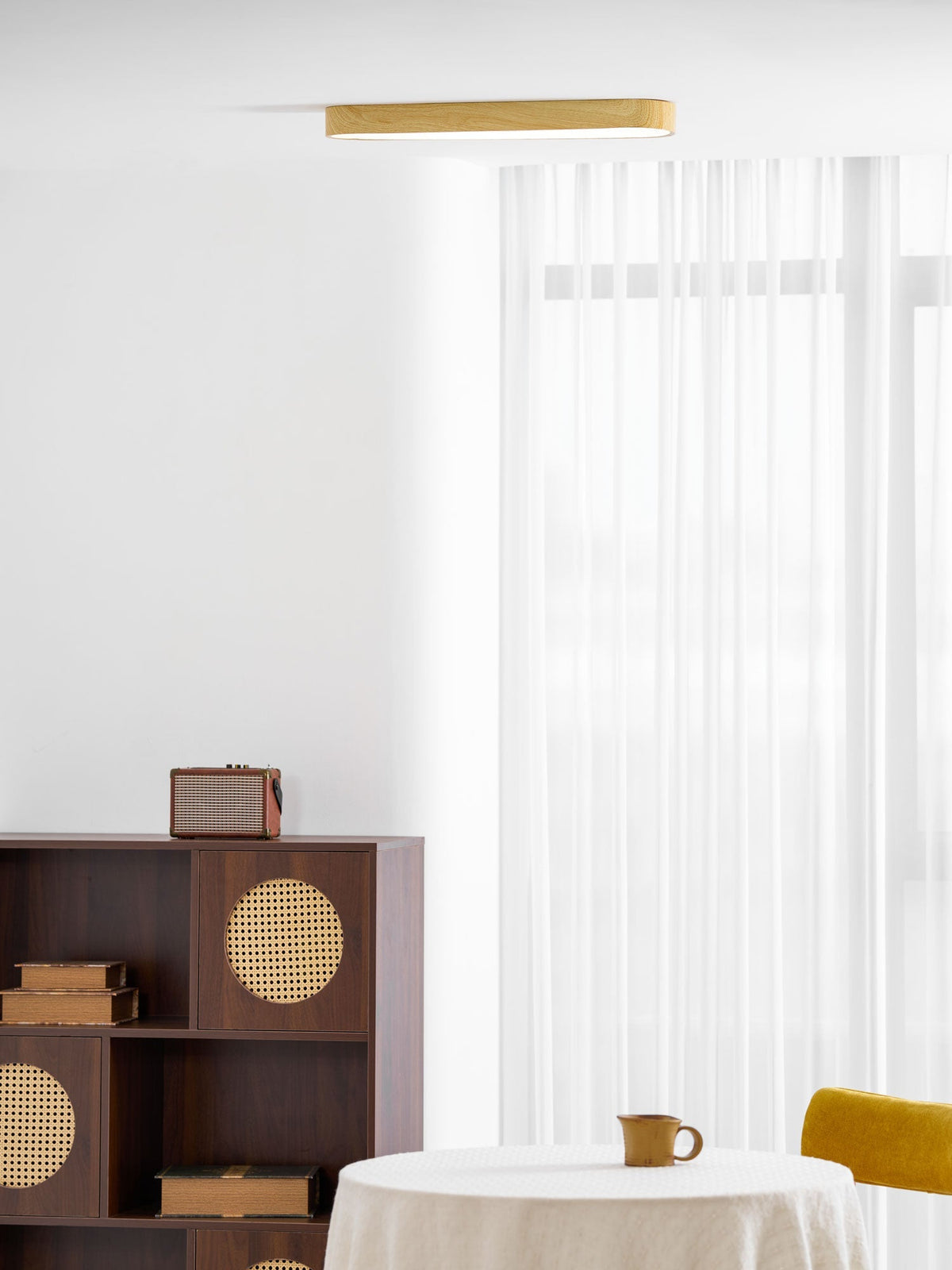 Timber Rim Ceiling Light