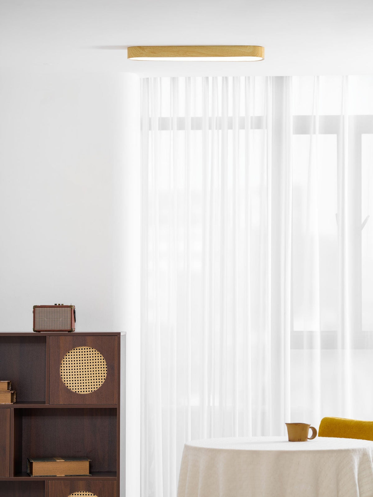 Timber Rim Ceiling Light