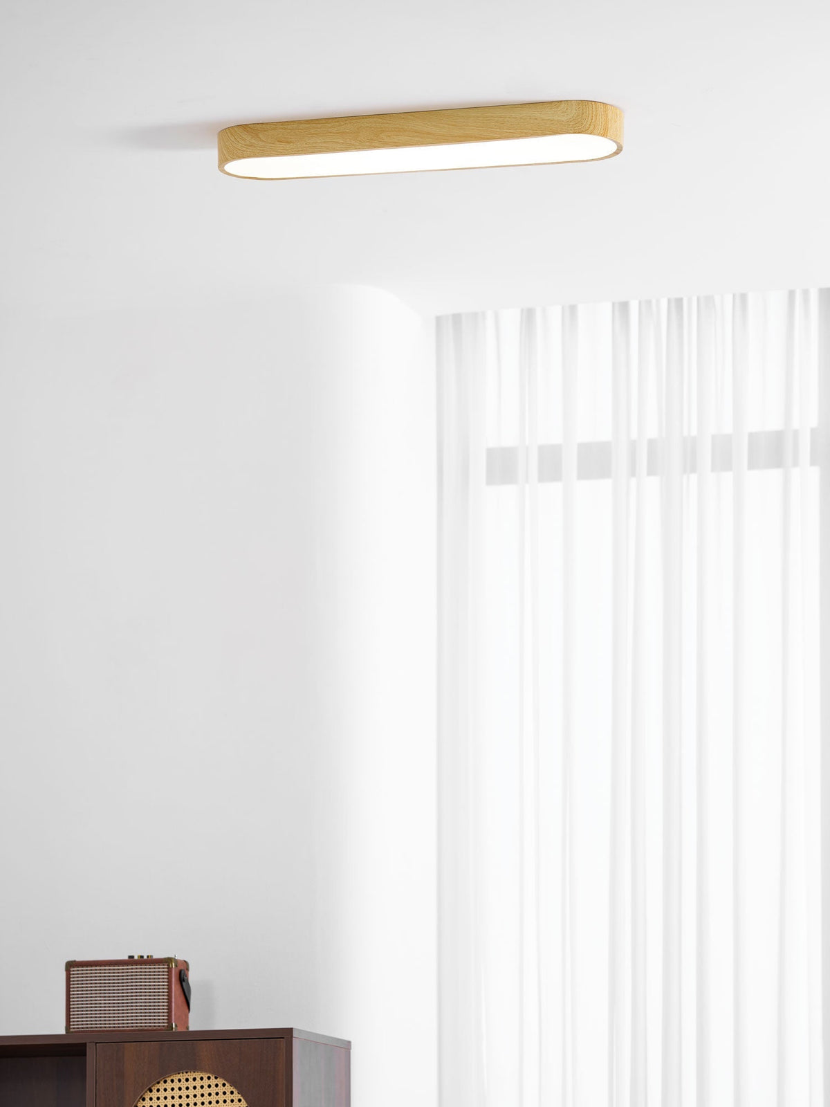 Timber Rim Ceiling Light