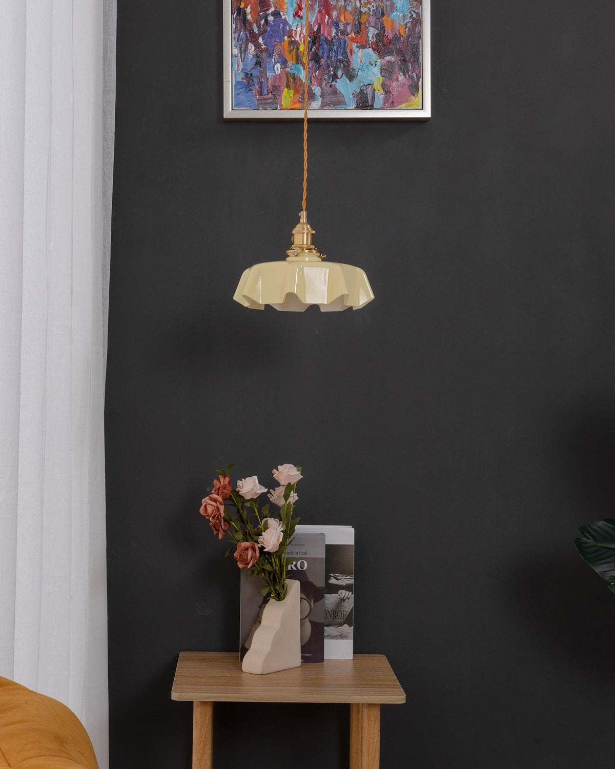 Scallop Swag Pendant Light