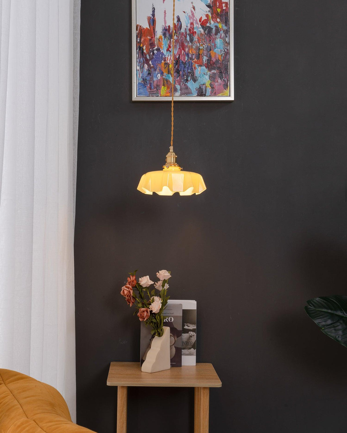 Scallop Swag Pendant Light