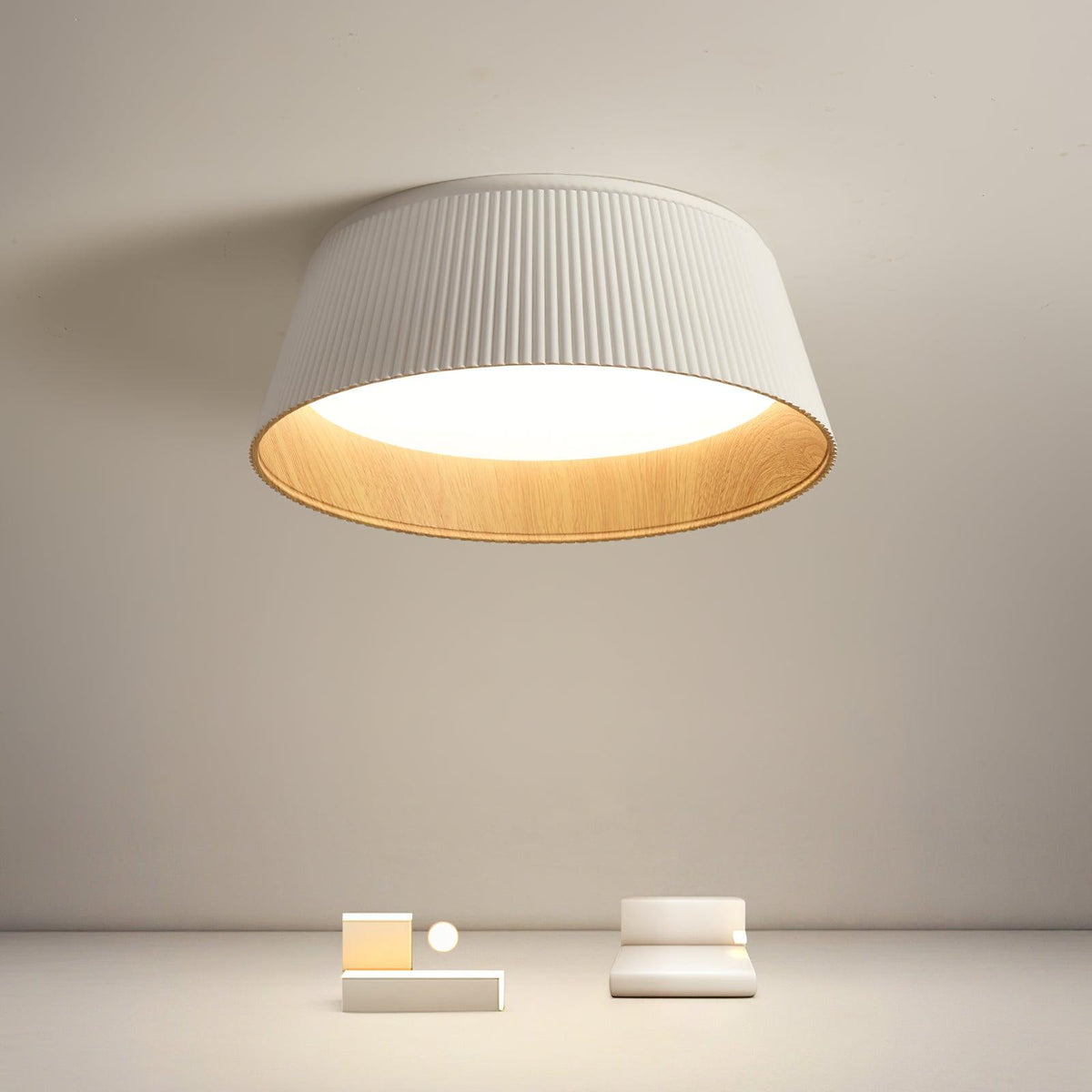 Folio Ribbed Ceiling Light
