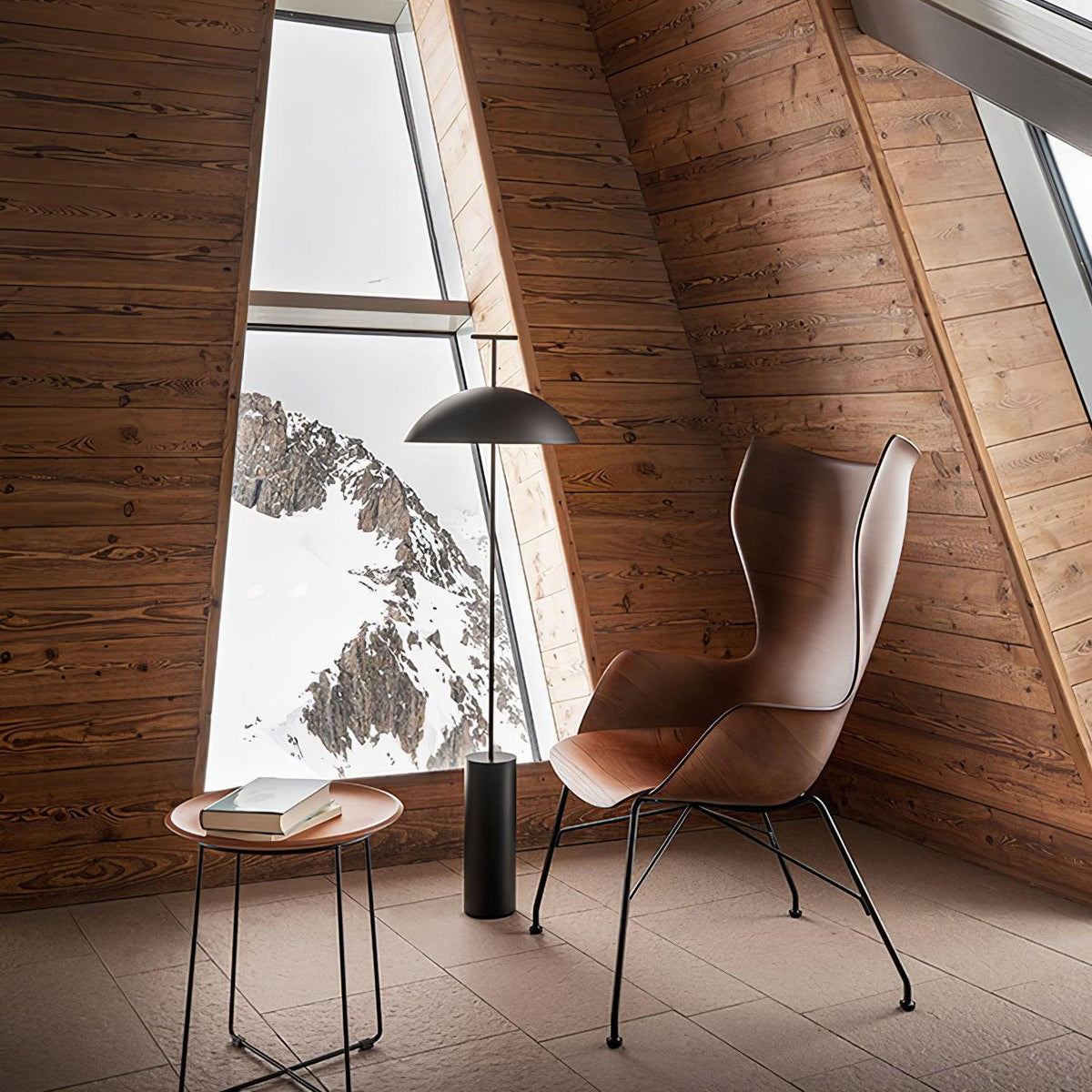 Obsidian Dome Floor Lamp