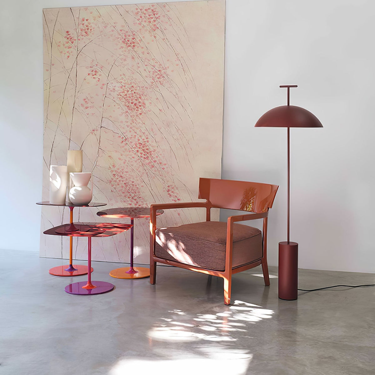Obsidian Dome Floor Lamp