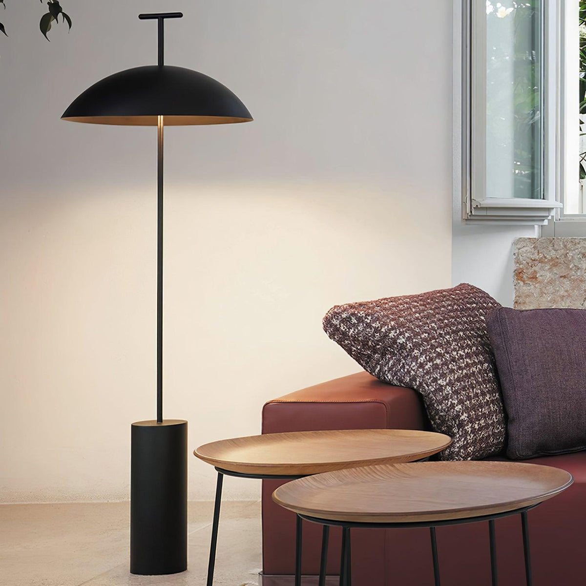 Obsidian Dome Floor Lamp