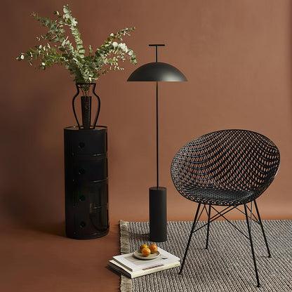 Obsidian Dome Floor Lamp