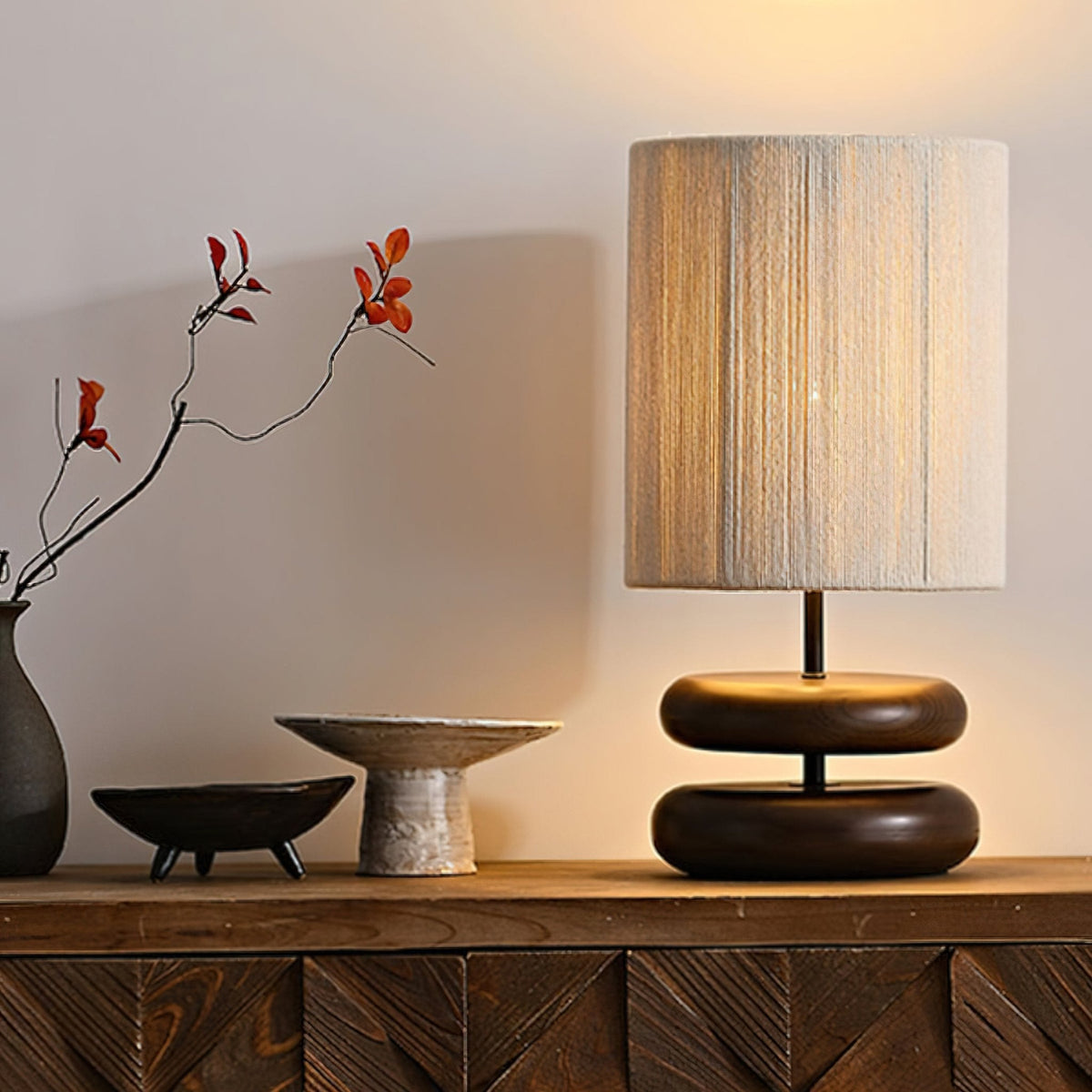 Loop Timber Table Lamp