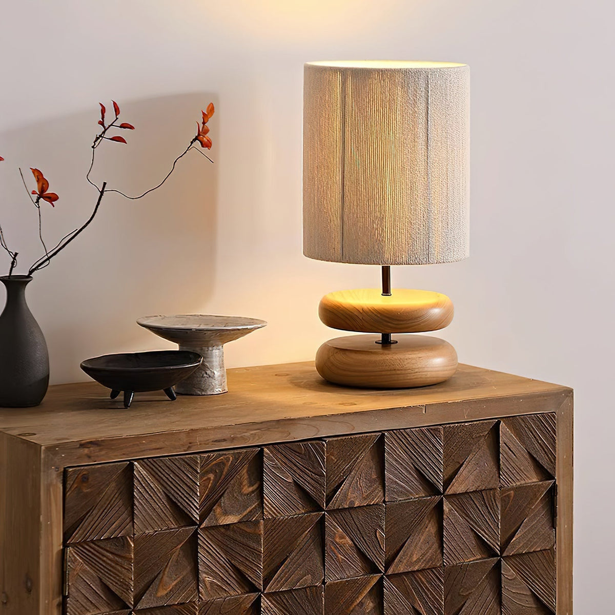 Loop Timber Table Lamp