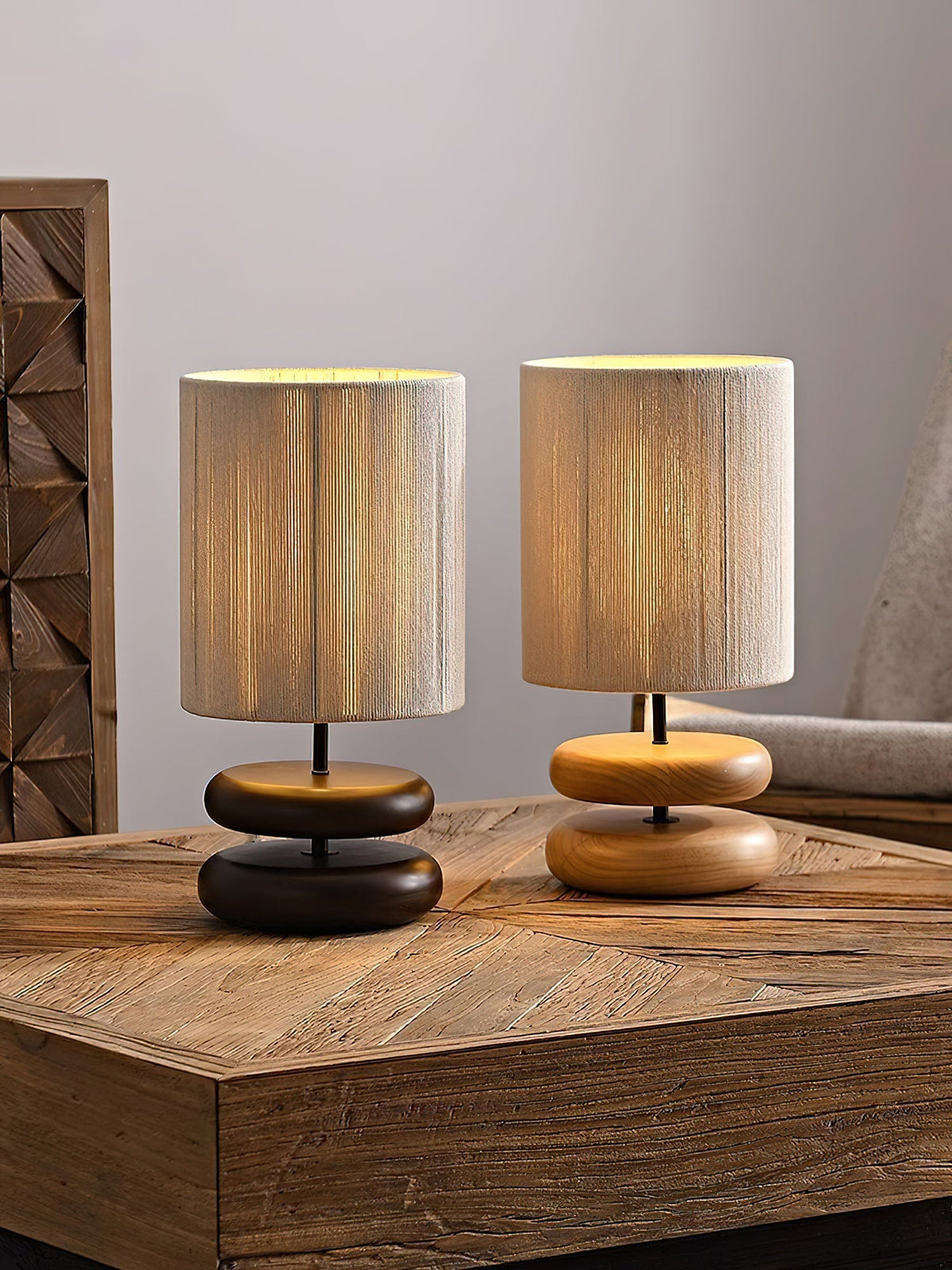 Loop Timber Table Lamp