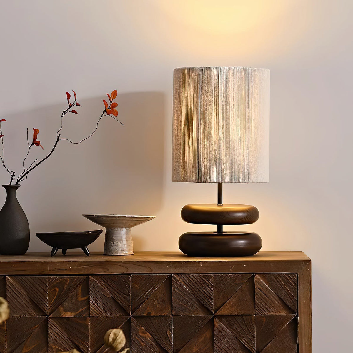 Loop Timber Table Lamp