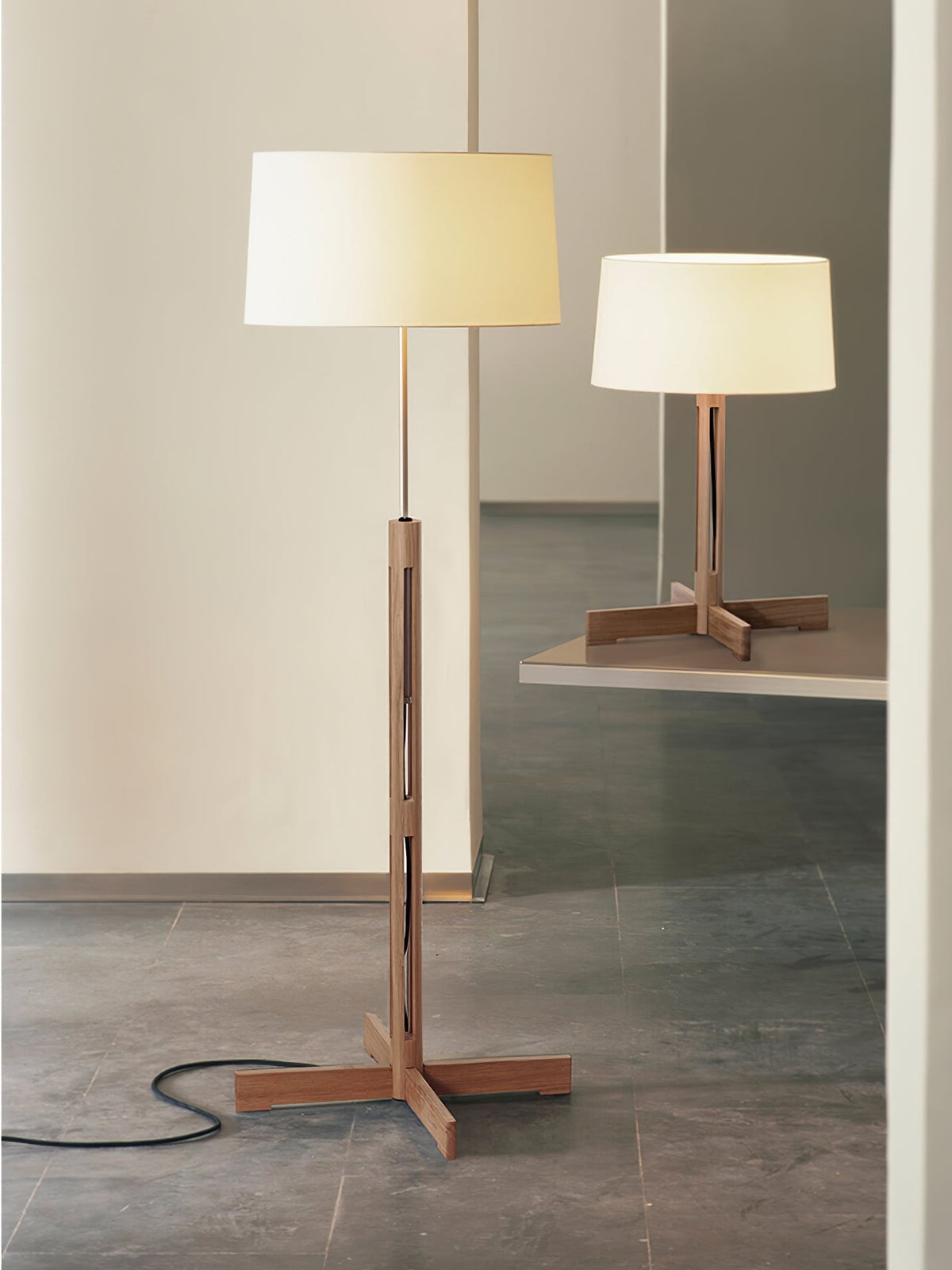 Frame Fabric Floor Lamp