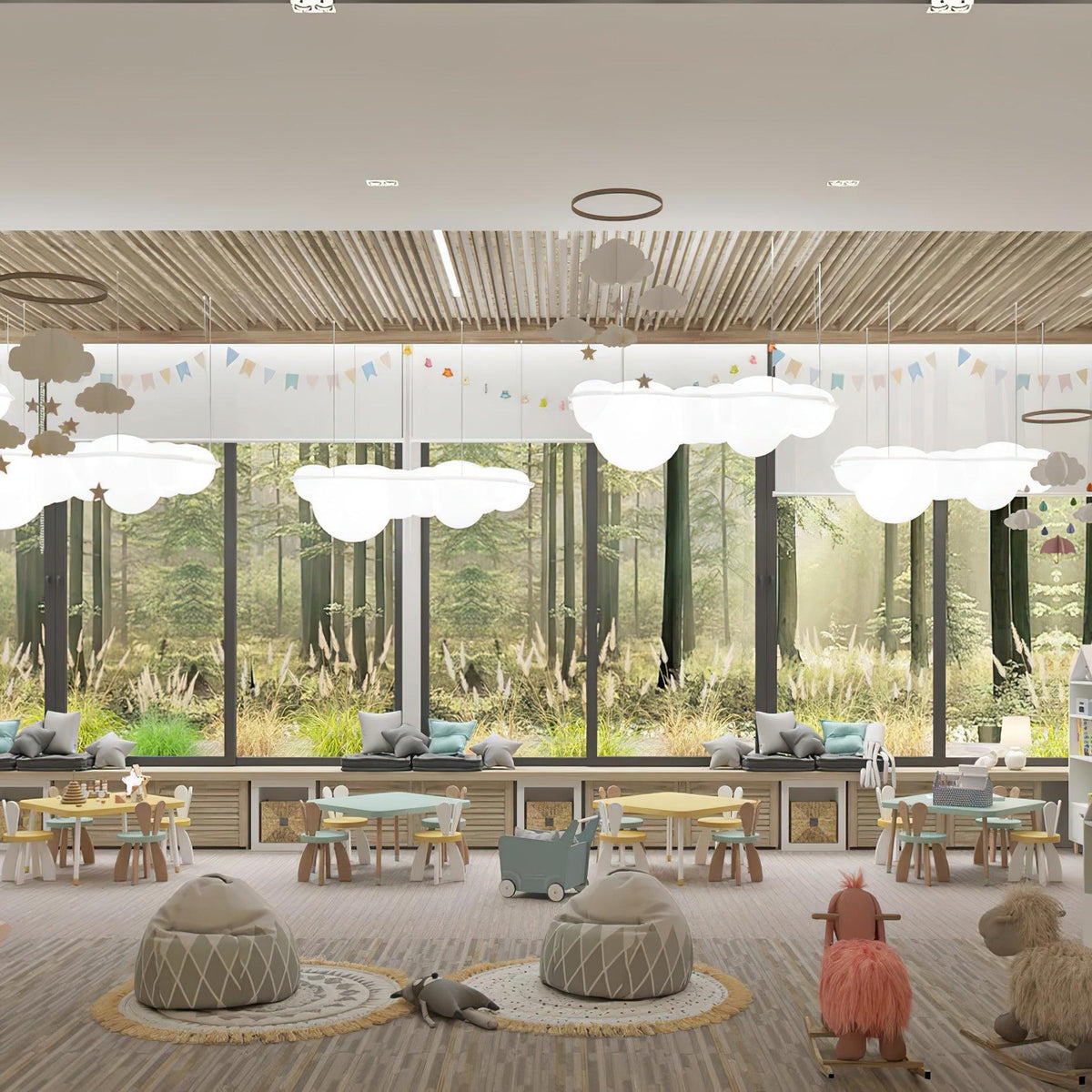 Cloud Linear Pendant Light
