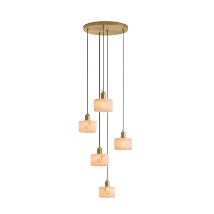 Vein Drum Pendant Light