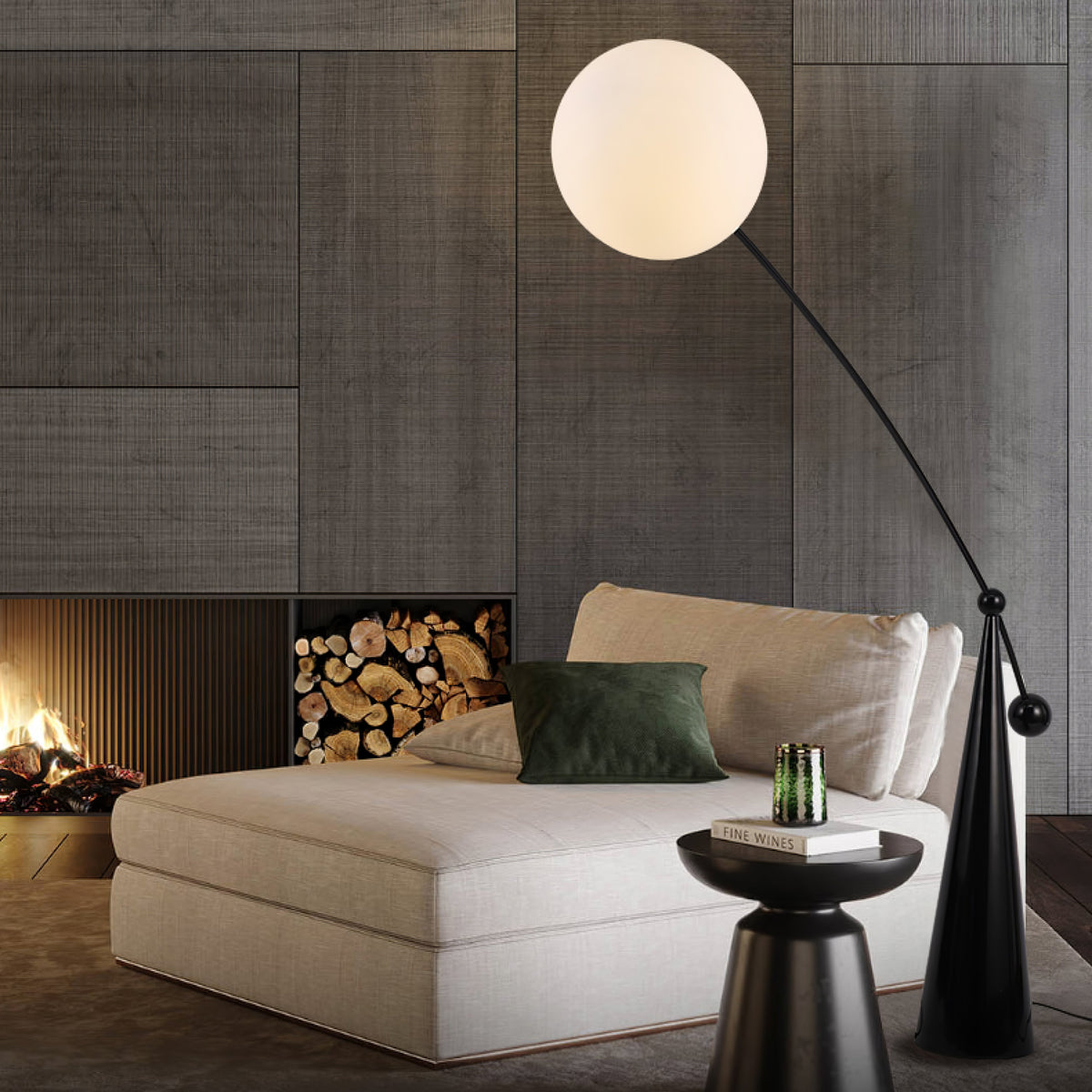 Reach Globe Floor Lamp