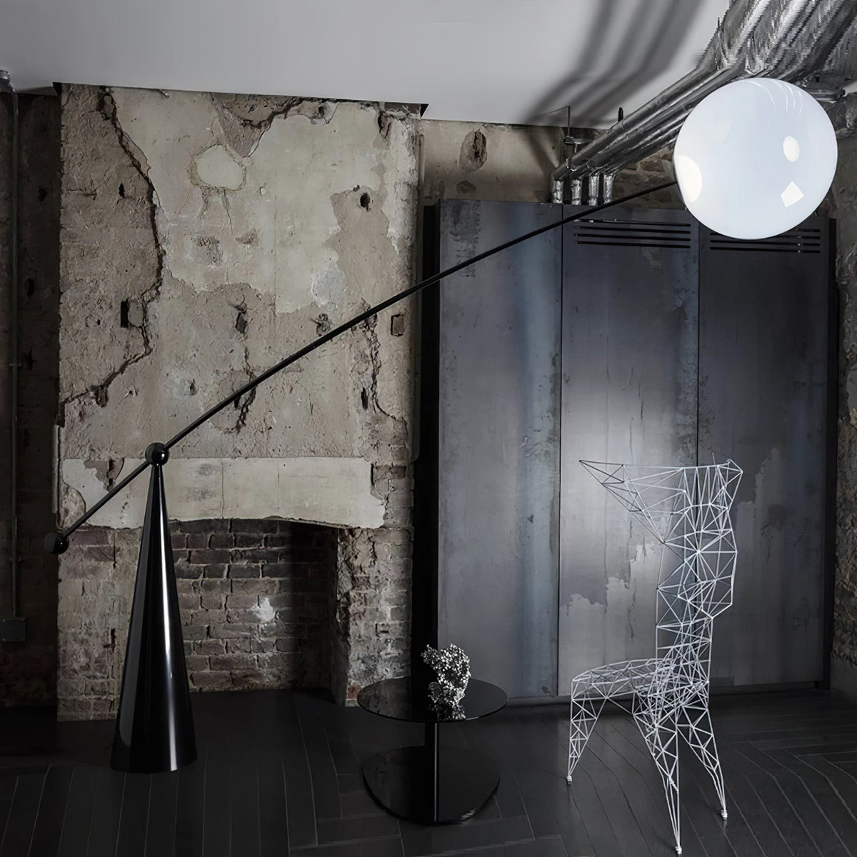 Reach Globe Floor Lamp