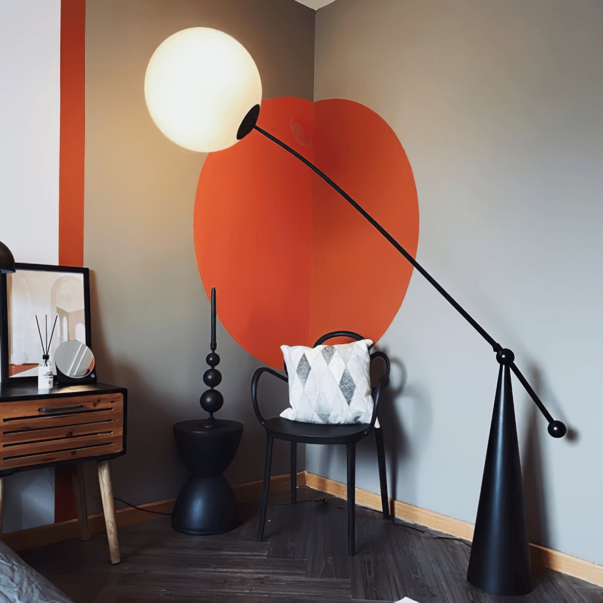 Reach Globe Floor Lamp