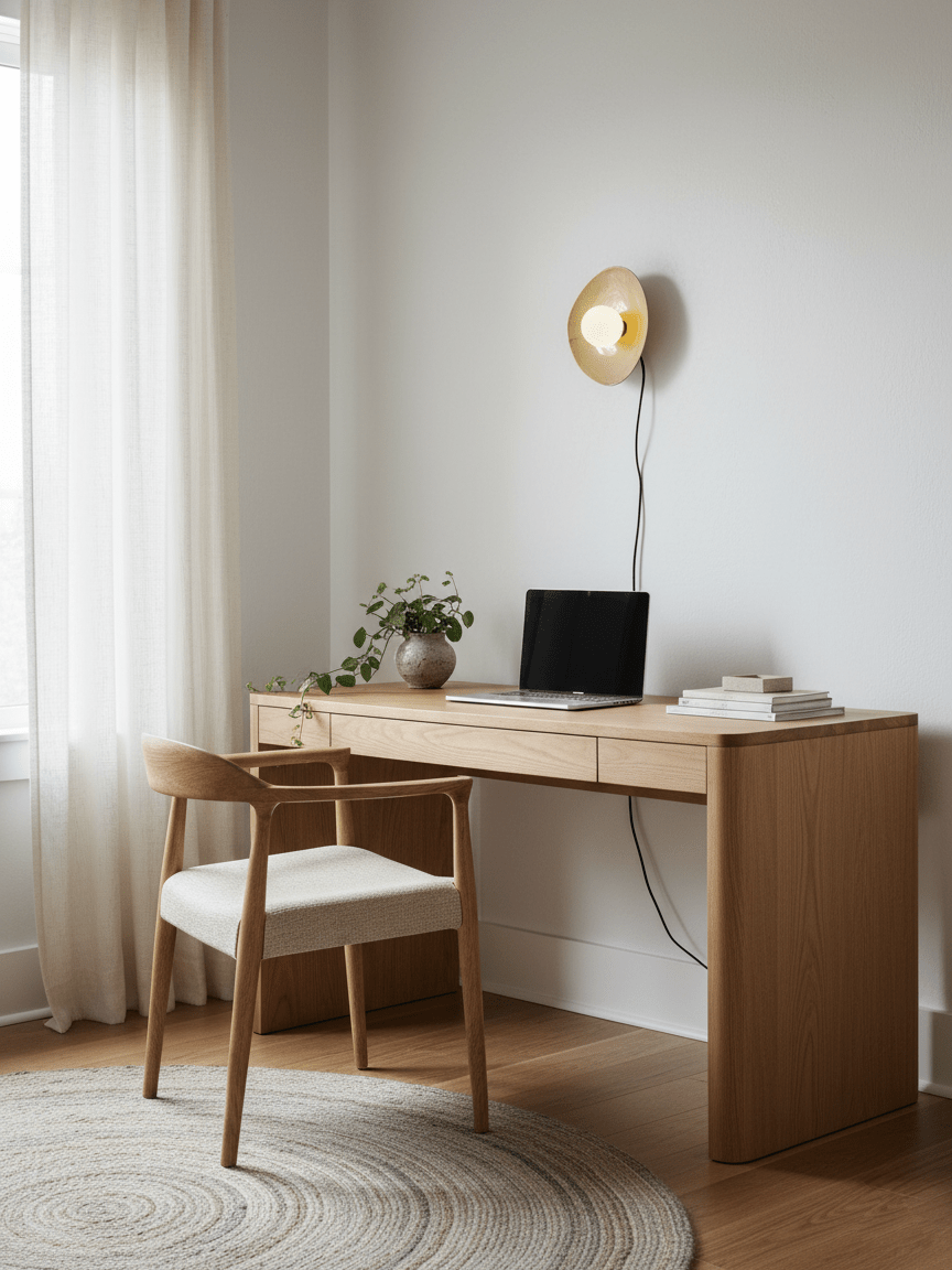 Still Disc Plug-in Wall Light