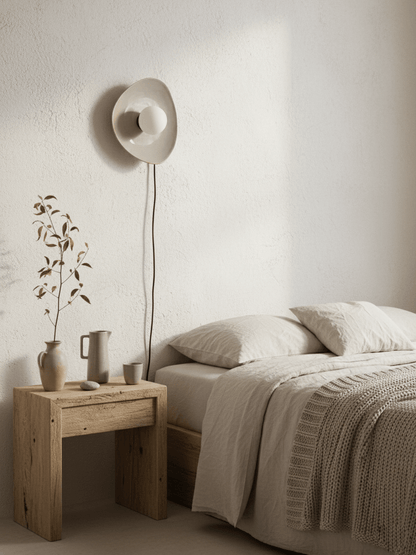 Still Disc Plug-in Wall Light