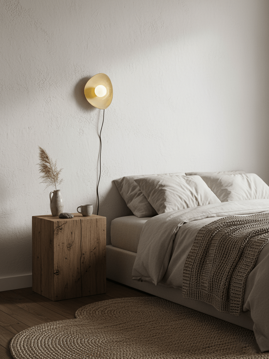 Still Disc Plug-in Wall Light