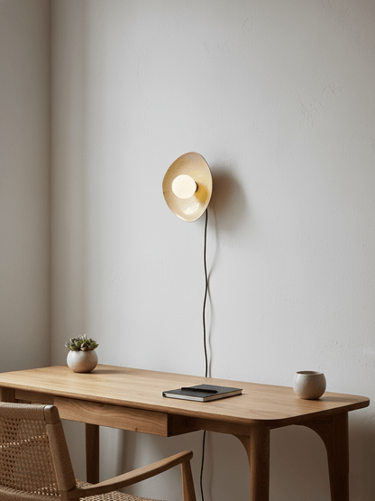 Still Disc Plug-in Wall Light