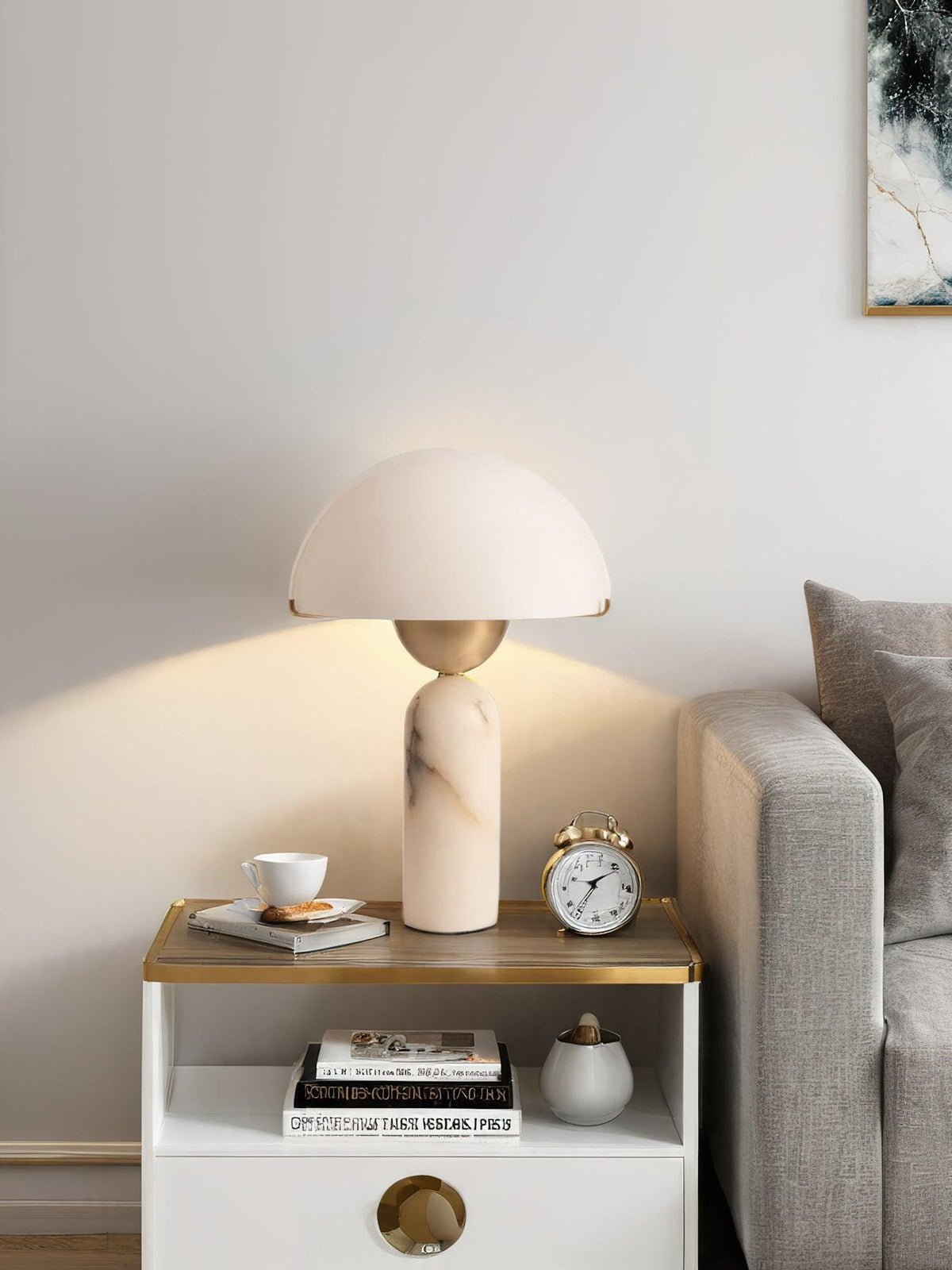 Pale Arc Table Lamp