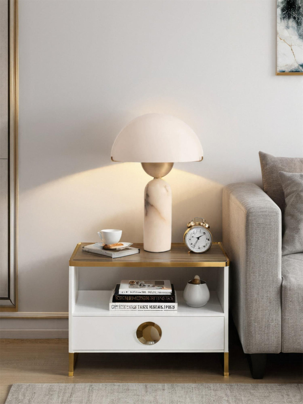 Pale Arc Table Lamp