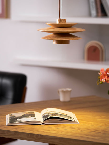 Tier Timber Pendant Light