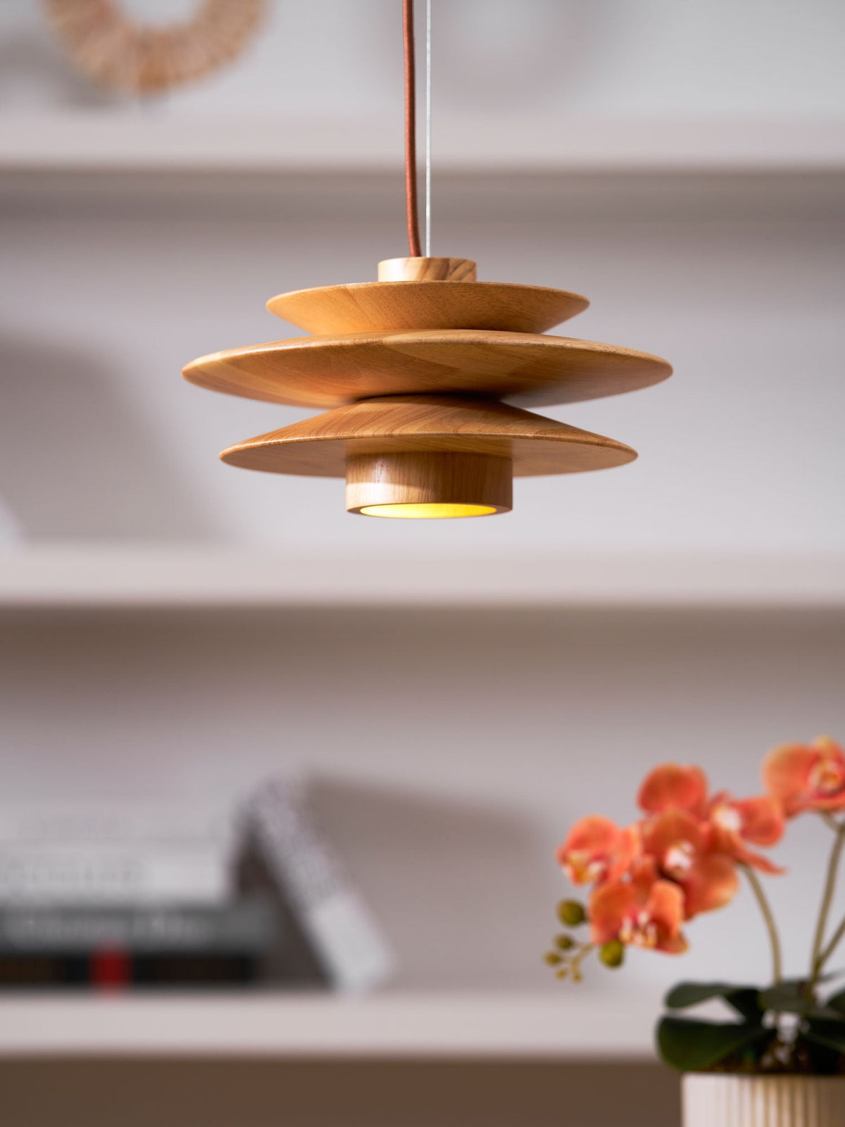 Tier Timber Pendant Light