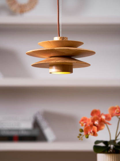 Tier Timber Pendant Light
