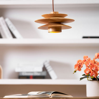 Tier Timber Pendant Light
