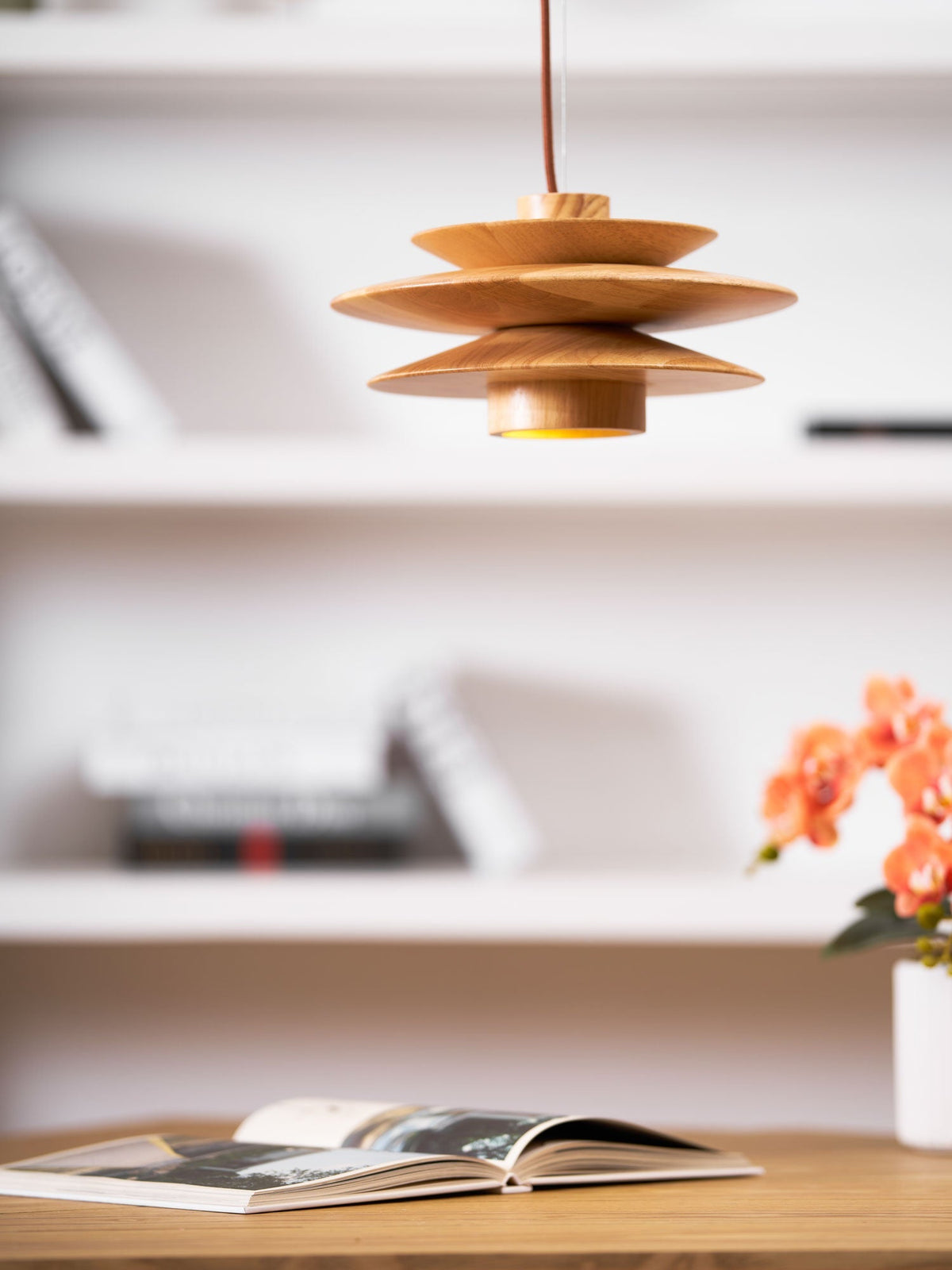 Tier Timber Pendant Light