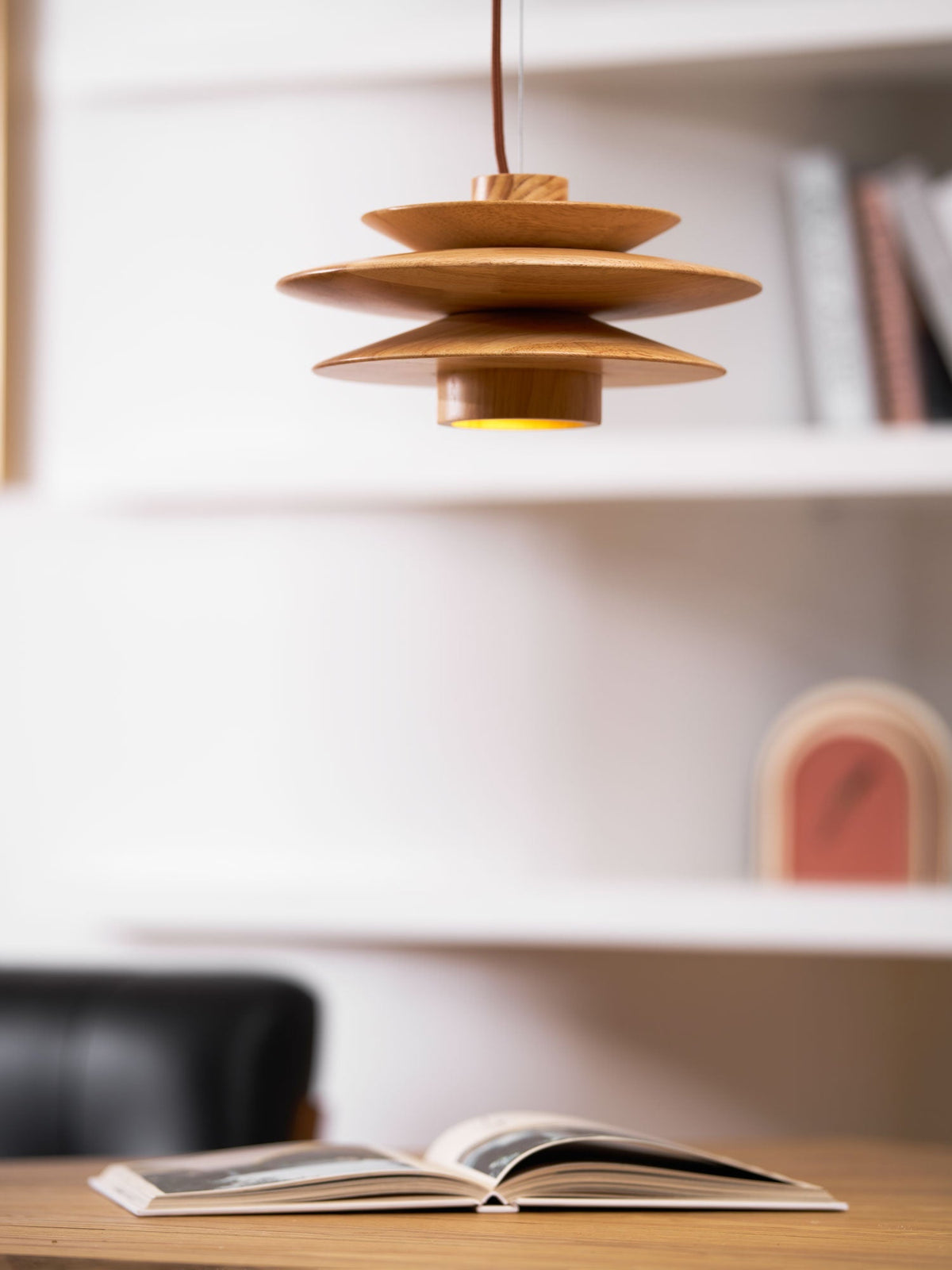 Tier Timber Pendant Light
