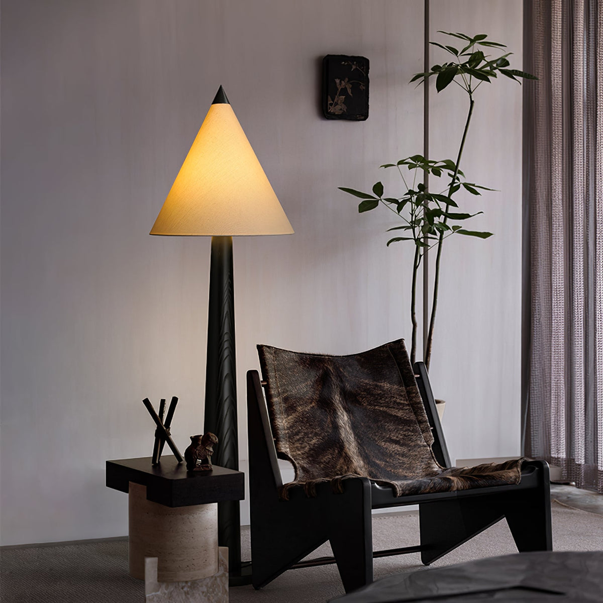 Taper Timber Floor Lamp