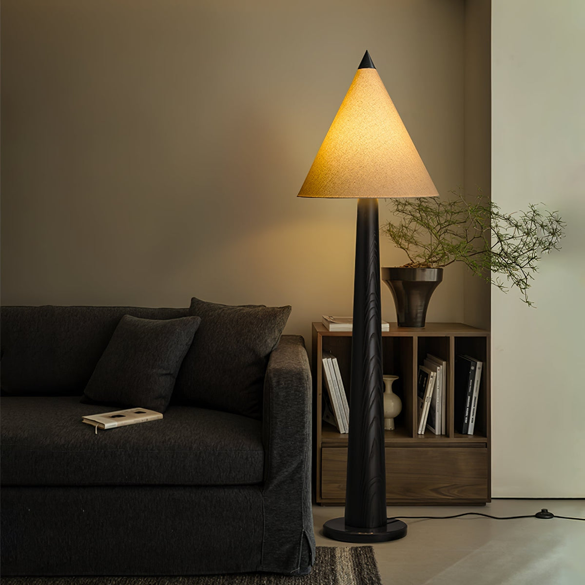 Taper Timber Floor Lamp