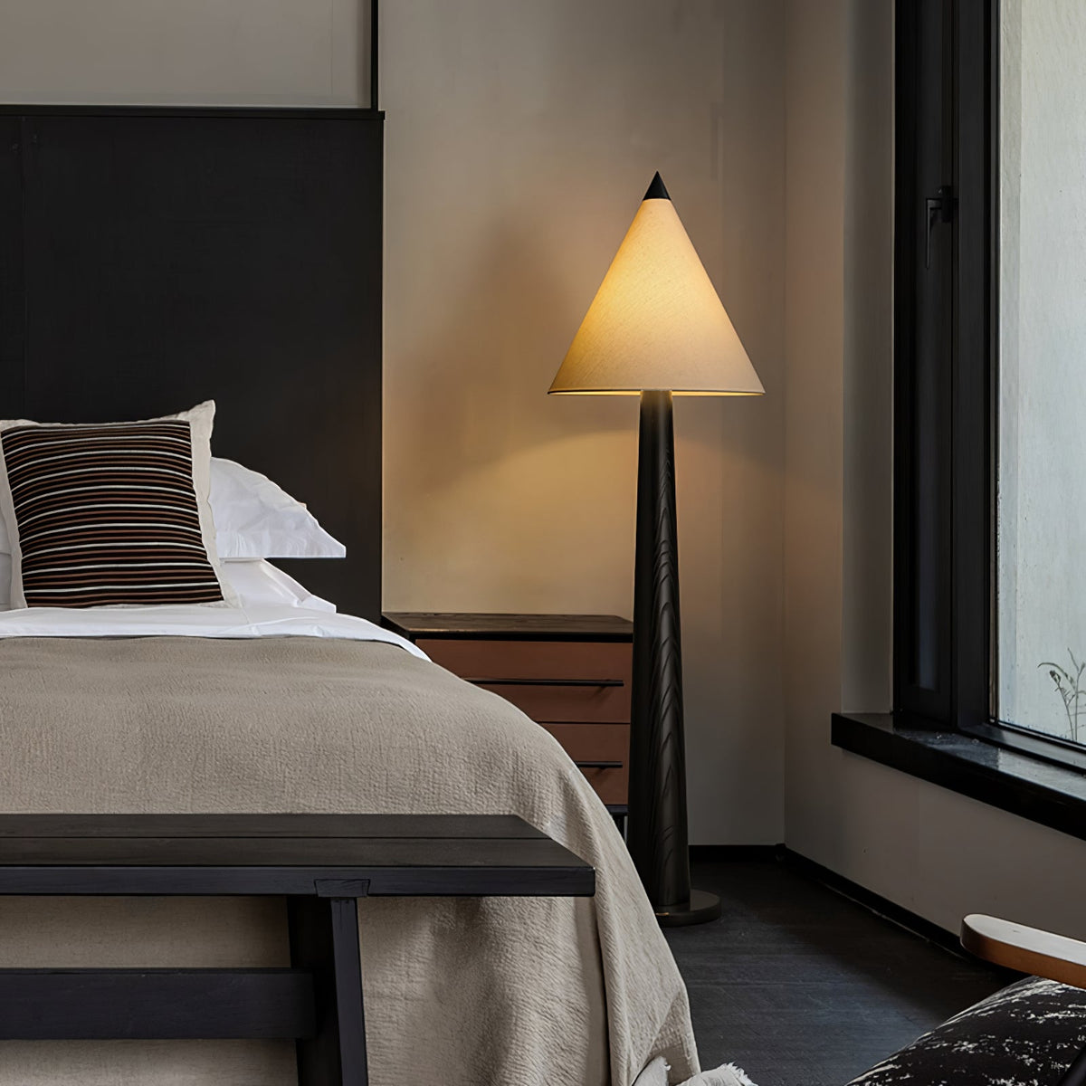 Taper Timber Floor Lamp