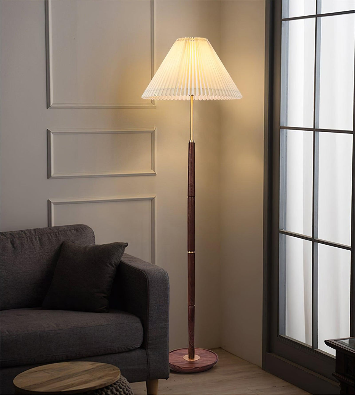 Column Pleat Floor Lamp