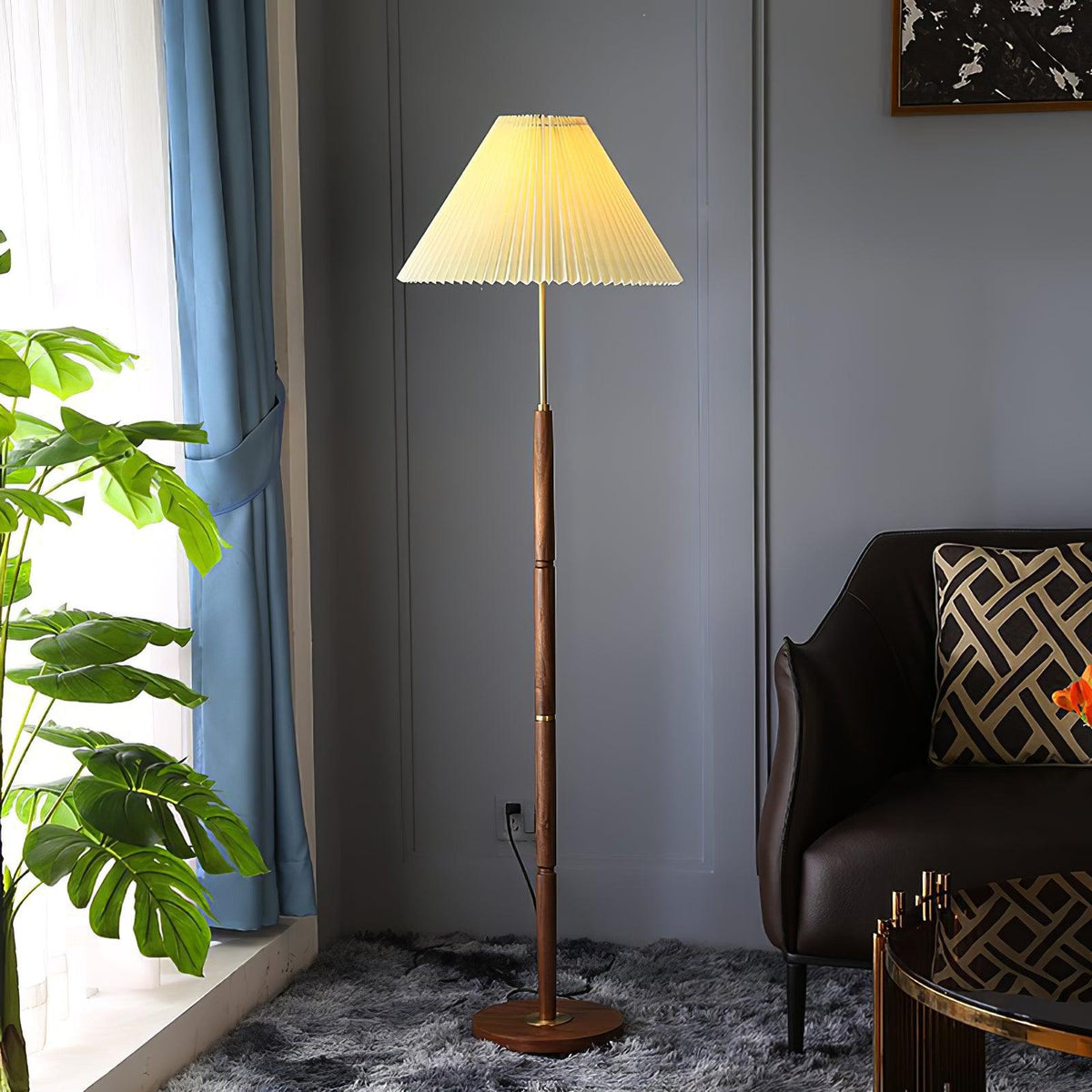 Column Pleat Floor Lamp