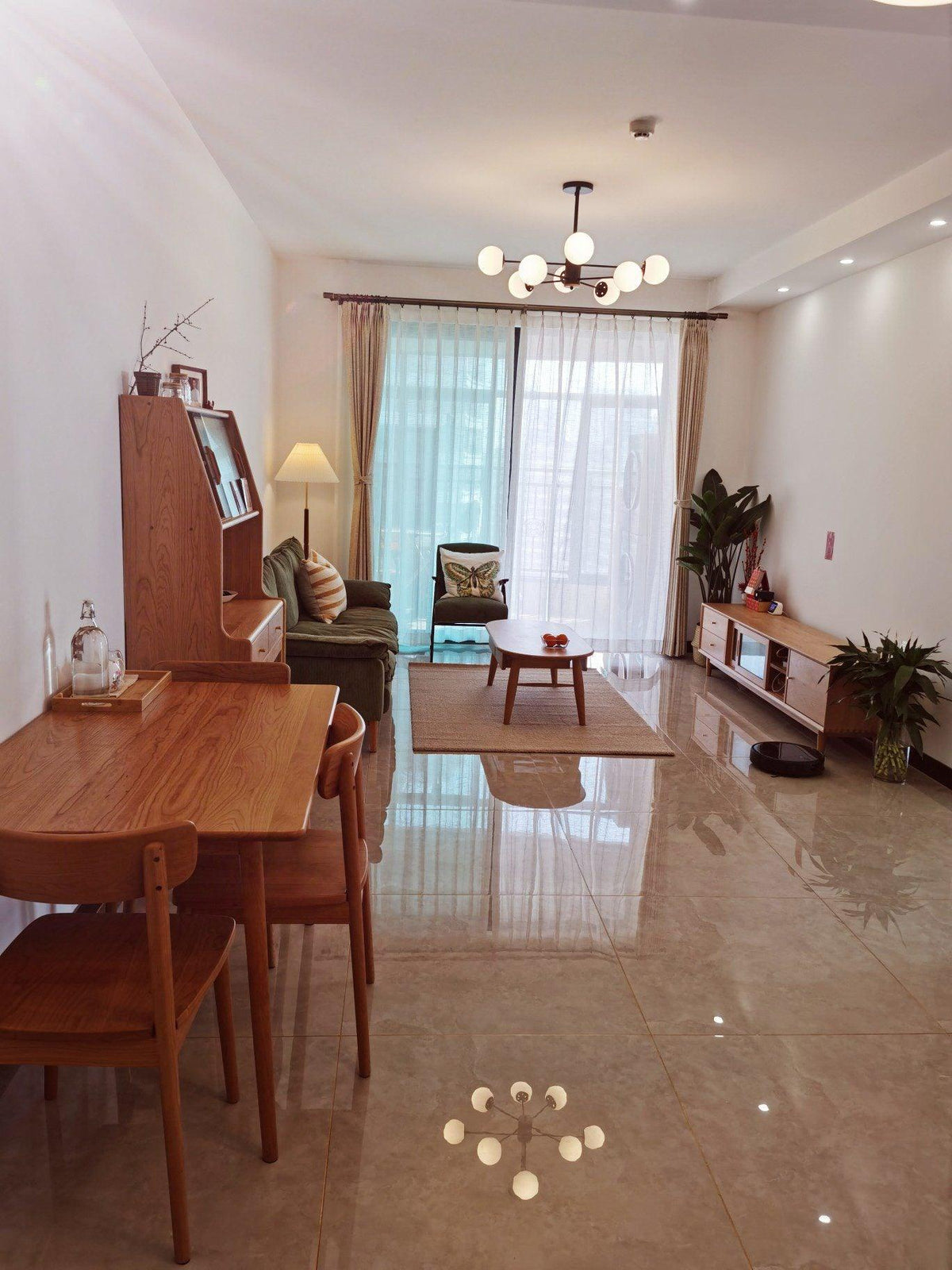 Column Pleat Floor Lamp