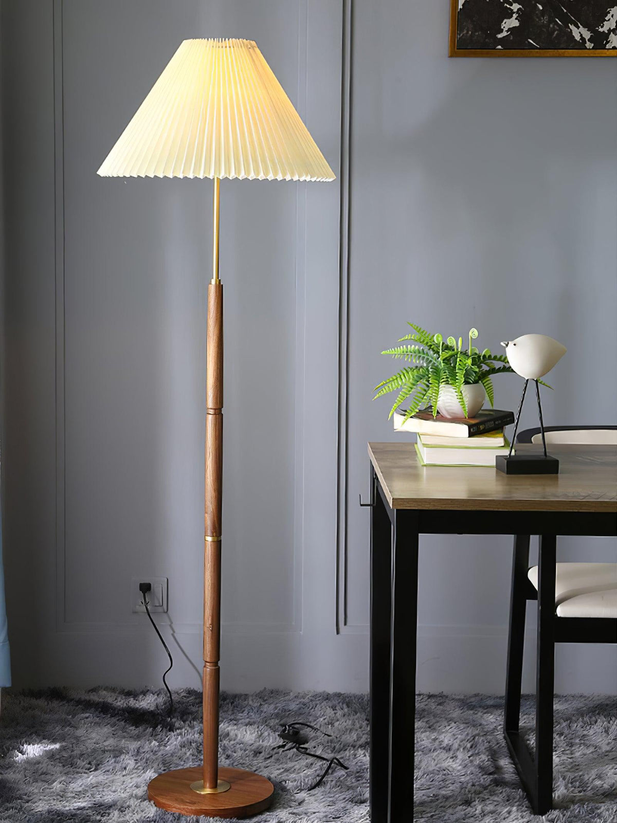 Column Pleat Floor Lamp