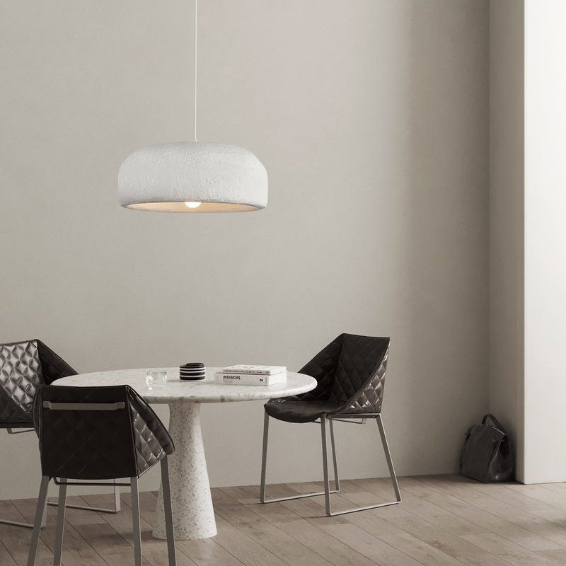 Chalk Drum Pendant Light