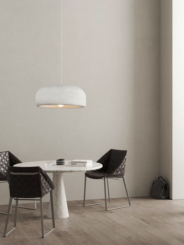 Chalk Drum Pendant Light