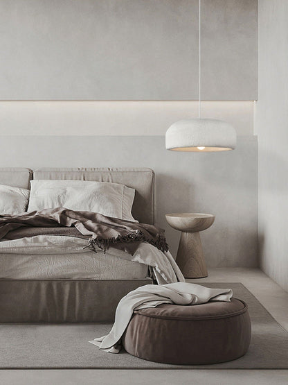 Chalk Drum Pendant Light