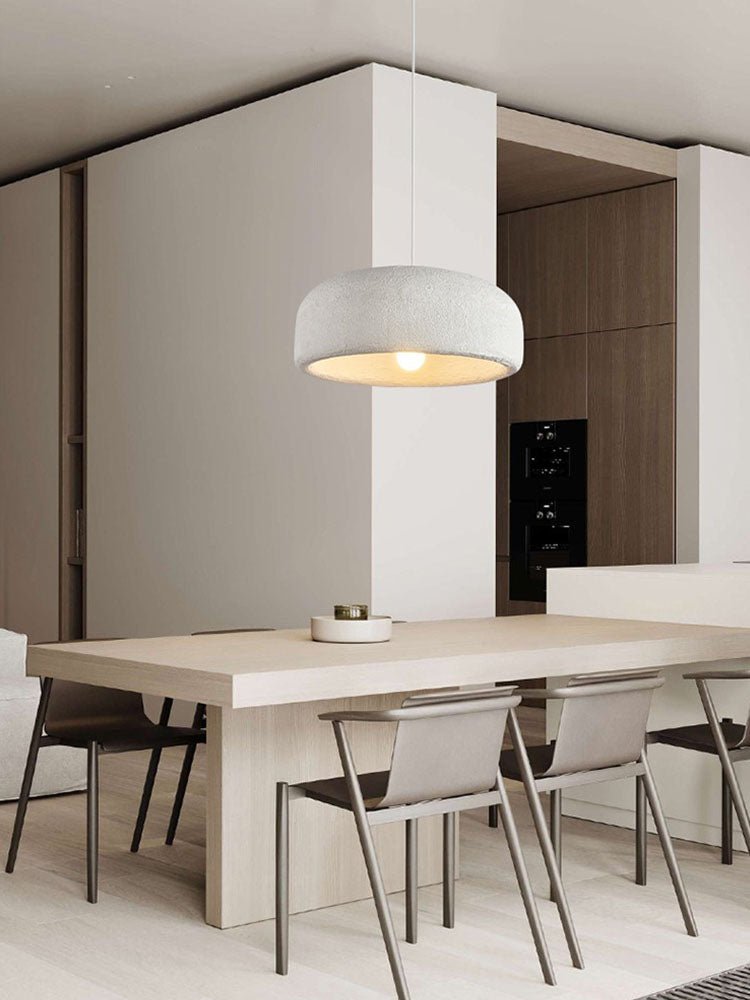 Chalk Drum Pendant Light
