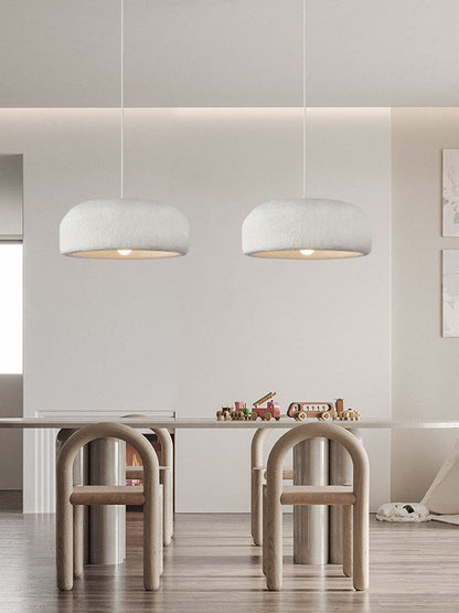 Chalk Drum Pendant Light