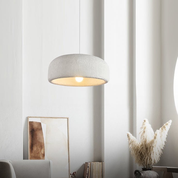 Chalk Drum Pendant Light