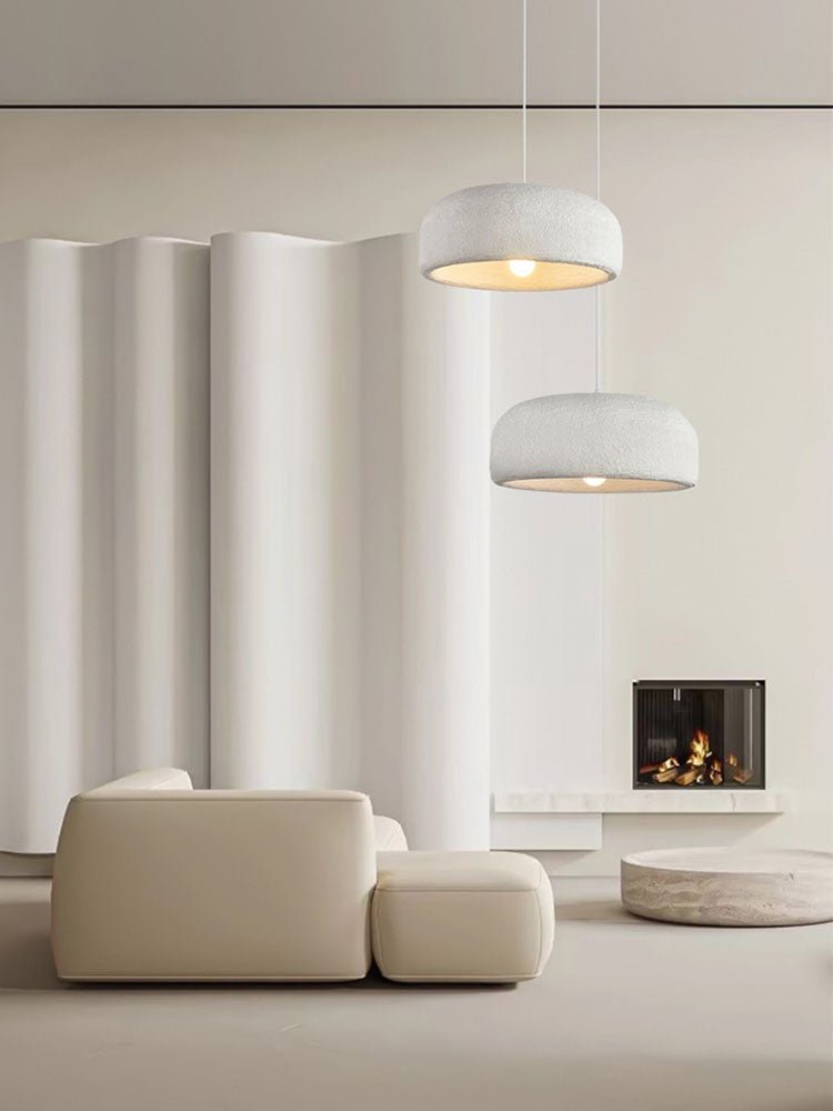 Chalk Drum Pendant Light